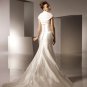 Mermaid Scoop Neckline Strapless Taffeta Wedding Dress Bridal Gown