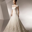 Sweetheart Appliqued Beading Organza Wedding Dress Bridal Gown