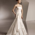One-shoulder Taffeta Wedding Dress Bridal Gown