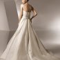 Sweetheart Neckline Strapless Train Taffeta Wedding Dress Bridal Gown