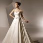 Sweetheart Neckline Strapless Train Taffeta Wedding Dress Bridal Gown