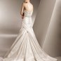 Appliqued Beading Strapless Wedding Dress Bridal Gown