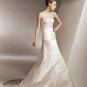 Scoop Neckline Strapless Appliqued Beading Taffeta Wedding Dress Bridal Gown