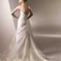 Sweetheart Appliqued Beading Backless Taffeta Wedding Dress Bridal Gown