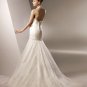 Halter Appliqued Beading Organza Train Wedding Dress Bridal Gown aq0026