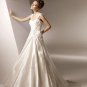 A-line Cap Sleeve Taffeta Wedding Dress Bridal Gown aq0027
