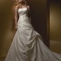 A-line Scoop Neckline Appliques Taffeta Wedding Dress Bridal Gown aq0031