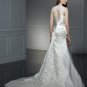 Sexy A-line V-neckline Appliqued Beading Taffeta Wedding Dress Bridal Gown aq0035