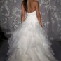 Sweetheart Strapless Organza Beading Wedding Dress Bridal Gown JH009