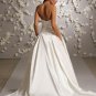 Sweetheart Ball Backless Taffeta Wedding Dress Bridal Gown JH012
