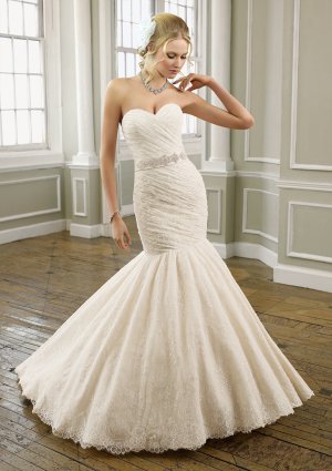 Mermaid Sweetheart Beading Lace 2012 Wedding Dress