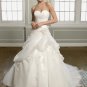 Sweetheart Flower Organza 2012 Ball Gown Wedding Dress