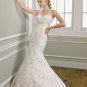 Sexy Mermaid Embroidery Cap Sleeve 2012 Wedding Dress