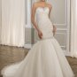 Mermaid Sweetheart Beading Organza 2012 Wedding Dress