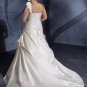 A-line One-shoulder 2012 Plus Size Wedding Dress