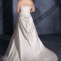 A-line Beading 2012 Plus Size Wedding Dress