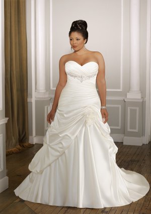 A-line Sweetheart Plus Size Wedding Dress 2012