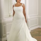 Removable Strap a-line Chiffon Plus Size Wedding Dress 2012