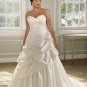 A-line Sweetheart Strapless Plus Size Wedding Dress 2012