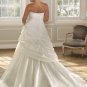 A-line Sweetheart Strapless Plus Size Wedding Dress 2012