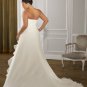 Removable One-shoulder Beading Appliques Chiffon Plus Size Wedding Dress 2012