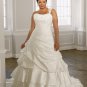 Removable Strap Lace-up Plus Size Wedding Dress 2012