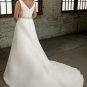 Cap sleeve Beading Chiffon Plus Size Wedding Dress 2012