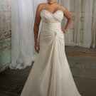 Sweetheart A-line Plus Size Wedding Dress 2012