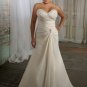 Sweetheart A-line Plus Size Wedding Dress 2012
