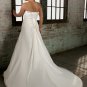 A-line Scoop Neckline Appliques Plus Size Wedding Dress 2012