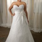A-line Sweetheart Lace Plus Size Wedding Dress 2012