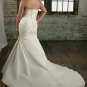 Sweetheart Strapless Beading Appliques Plus Size Wedding Dress 2012