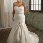Sweetheart Strapless Beading Plus Size Wedding Dress 2012