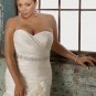 Sweetheart Strapless Beading Plus Size Wedding Dress 2012