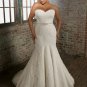 Mermaid Sweetheart Lace Plus Size Wedding Dress 2012