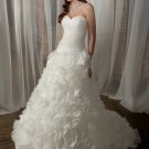 Sweetheart Ruffled Organza 2012 Wedding Dress