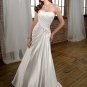 Straight Scoop Neckline Strapless 2012 Wedding Dress