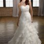 A-line Sweetheart Beading Organza 2012 Wedding Dress