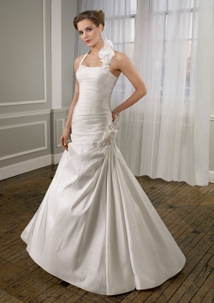 Removable Halter Corset 2012 Wedding Dress