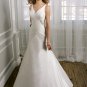 Cap Sleeve A-line Zipper Back 2012 Wedding Dress
