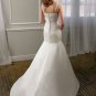 Cap Sleeve A-line Zipper Back 2012 Wedding Dress