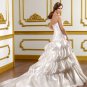 A-line Sweetheart Lace-up Back Strapless 2012 Wedding Dress