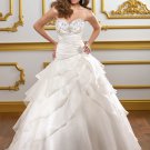 Sweetheart Strapless Organza Ball Gown 2012 Wedding Dress