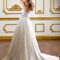A-line Embroidery Chiffon 2012 Wedding Dress