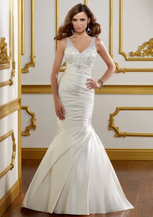 Mermaid Cap Sleeve Drop Waist 2012 Wedding Dress
