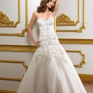 A-line Sweetheart Embroidery and Appliques 2012 Wedding Dress
