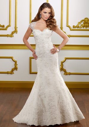Removable Strap A-line Lace 2012 Wedding Dress