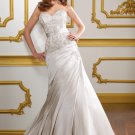 A-line Embroidery Sweetheart Strapless 2012 Wedding Dress