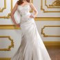 A-line Embroidery Sweetheart Strapless 2012 Wedding Dress