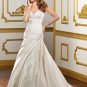 A-line Sweetheart Applique Lace-up 2012 Wedding Dress